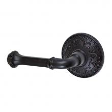 Fusion P-BE-S9-0-ORB-L - Tuscan Lever with Venice  Rose Passage Set in Oil Rubbed Bronze - Left