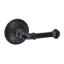 Fusion V-BE-S9-0-ORB-R - Tuscan Lever with Venice  Rose Privacy Set in Oil Rubbed Bronze - Right