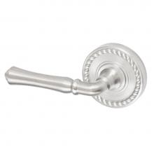 Fusion P-BH-B8-0-BRN-L - Cape Anne Lever with Rope Rose Passage Set in Brushed Nickel - Left