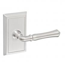 Fusion D-BH-S8-E-BRN-R - Cape Anne Lever with Shaker Rose Dummy Single in Brushed Nickel - Right
