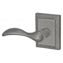 Fusion P-BI-T9-0-ARP-L - Sandcast Rainier Lever with Ahwahnee Rose Passage Set in Antique Relic Pewter - Left
