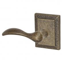Fusion P-BI-T9-0-MRB-L - Sandcast Rainier Lever with Ahwahnee Rose Passage Set in Medium Relic Bronze - Left