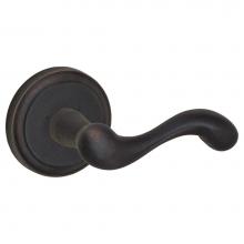 Fusion P-BP-V6-0-DRB-R - Sandcast Flintlock Lever with El Tovar Round Rose Passage Set in Dark Relic Bronze - Right