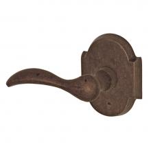 Fusion P-BR-A3-0-MXB-L - Sandcast Bronze Rainier Lever with Sandcast Bronze Scalloped Rose Passage Set in Sandcast Medium