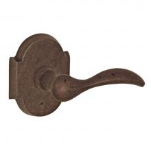 Fusion P-BR-A3-0-MXB-R - Sandcast Bronze Rainier Lever with Sandcast Bronze Scalloped Rose Passage Set in Sandcast Medium