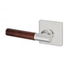 Fusion D-TL-S7-E-BRN-L - Samui Lever with Square Rose Dummy Single in Brushed Nickel - Left