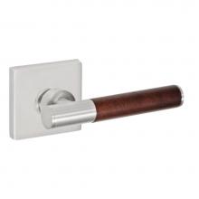 Fusion P-TL-S7-0-BRN-R - Samui Lever with Square Rose Passage Set in Brushed Nickel - Right