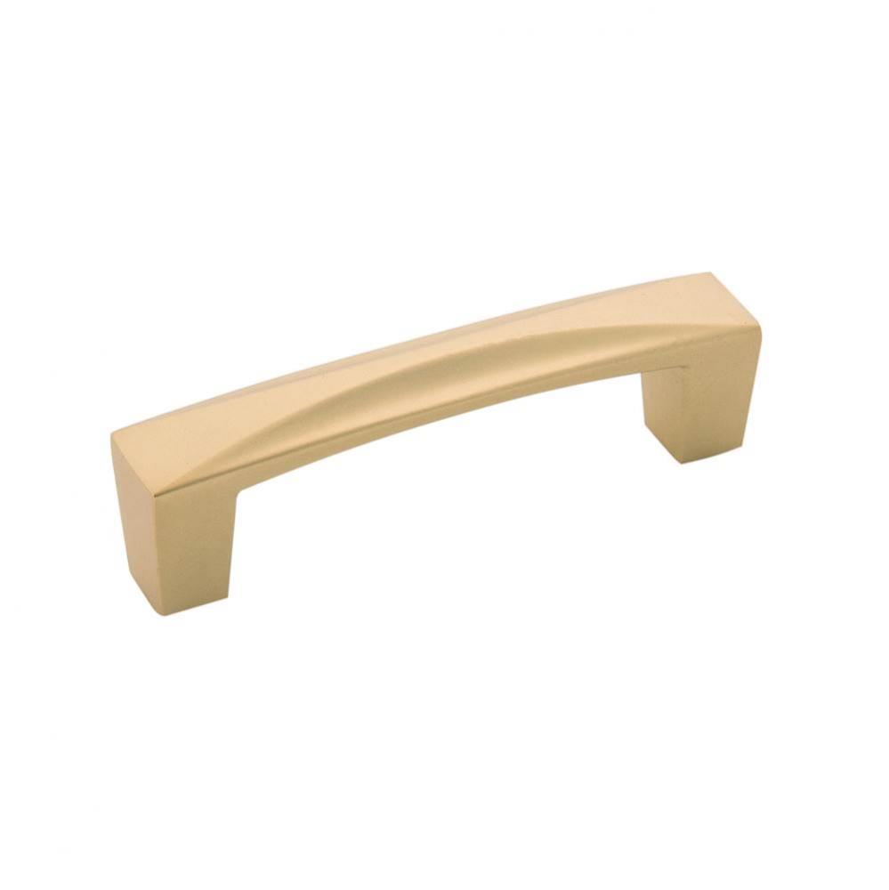 Crest Collection Pull 3'' C/C Flat Ultra Brass Finish