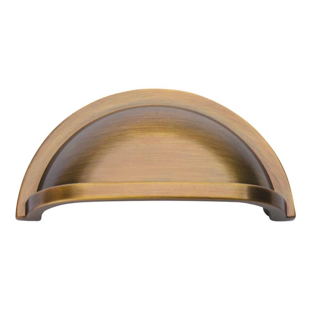 3 In. Williamsburg Satin Dover Cup Cabinet Pull