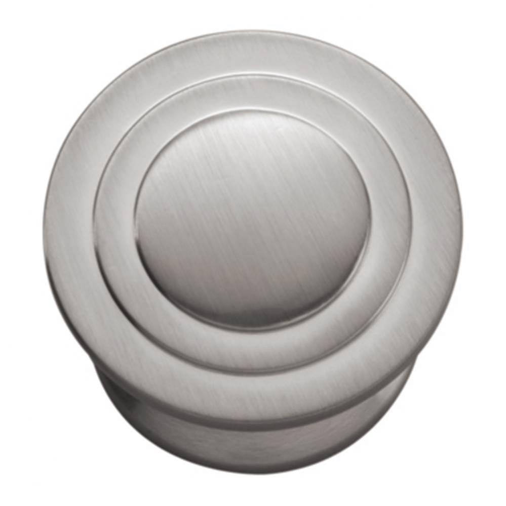 Deco Collection Knob 1-1/4'' Diameter Satin Nickel Finish
