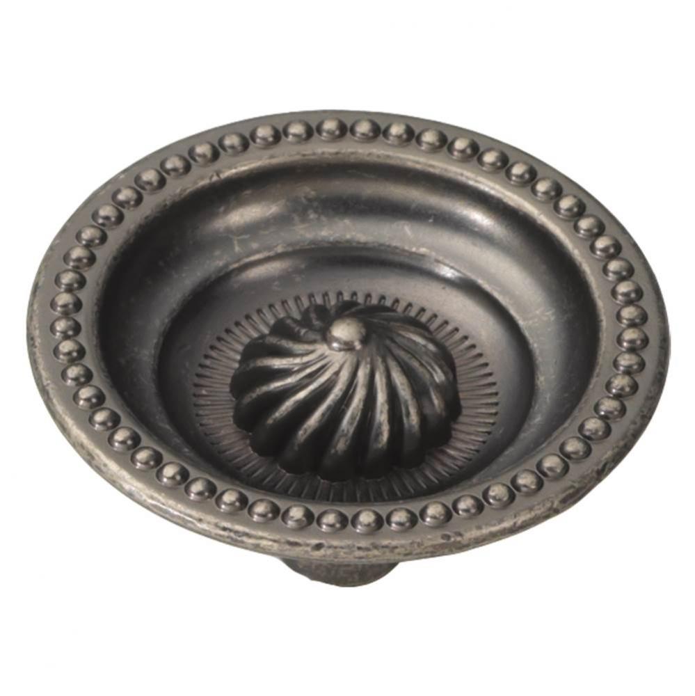 Roma Collection Knob 1-1/2'' Diameter Black Nickel Vibed Finish