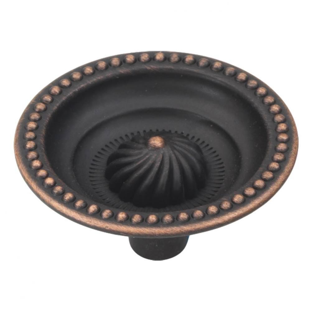 Roma Collection Knob 1-1/2'' Diameter Vintage Bronze Finish