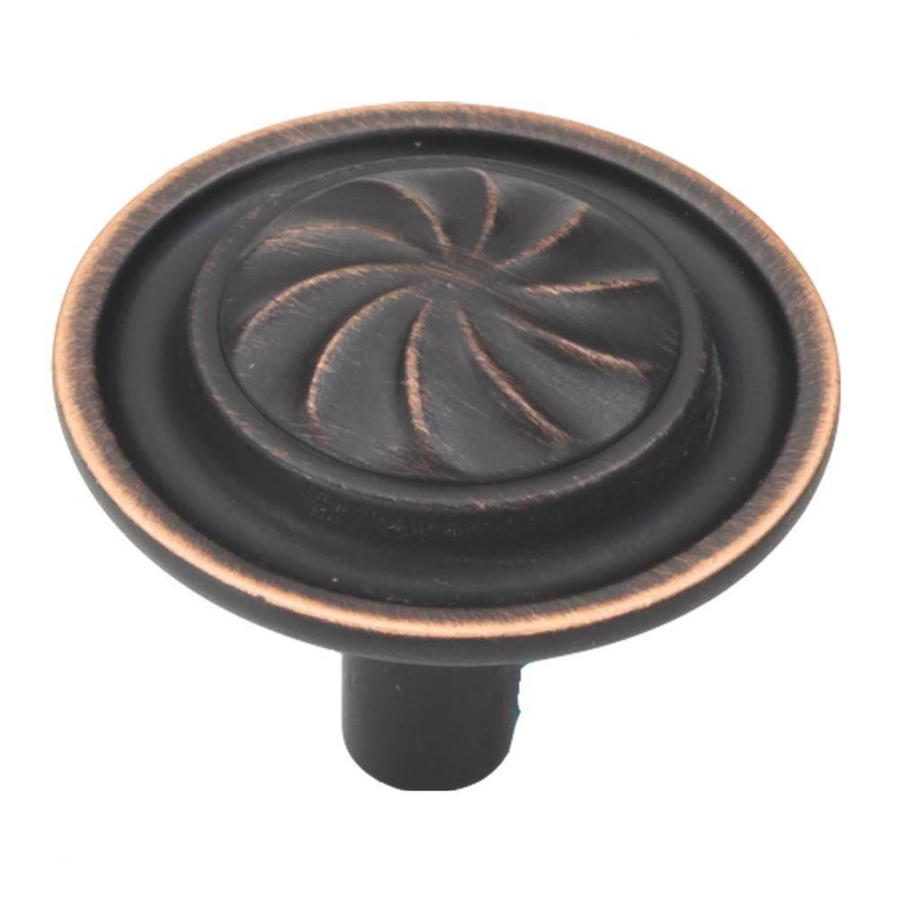 Roma Collection Knob 1-1/4'' Diameter Vintage Bronze Finish