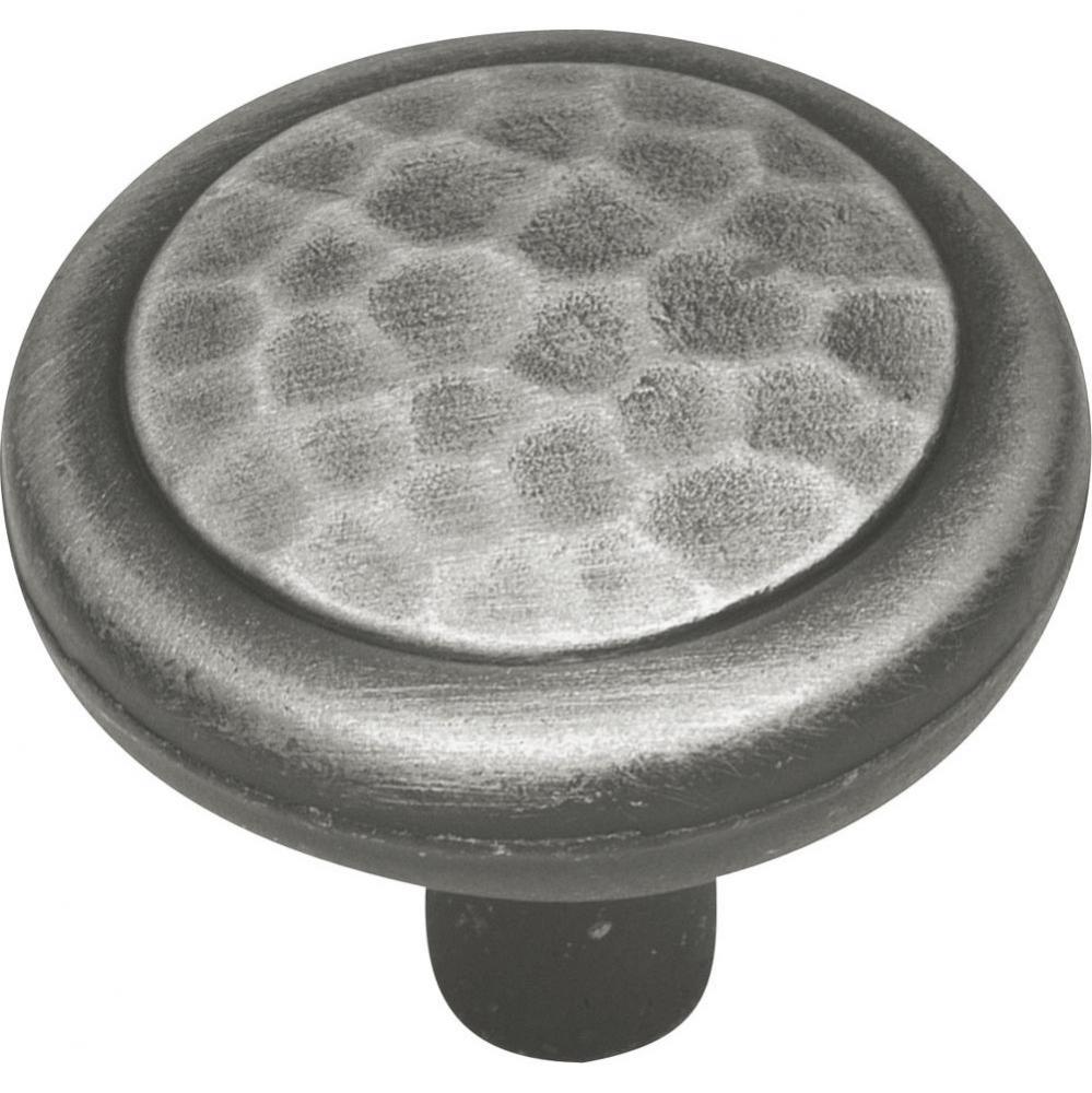 Arts & Crafts Collection Knob 1-1/4'' Diameter Antique Pewter Finish