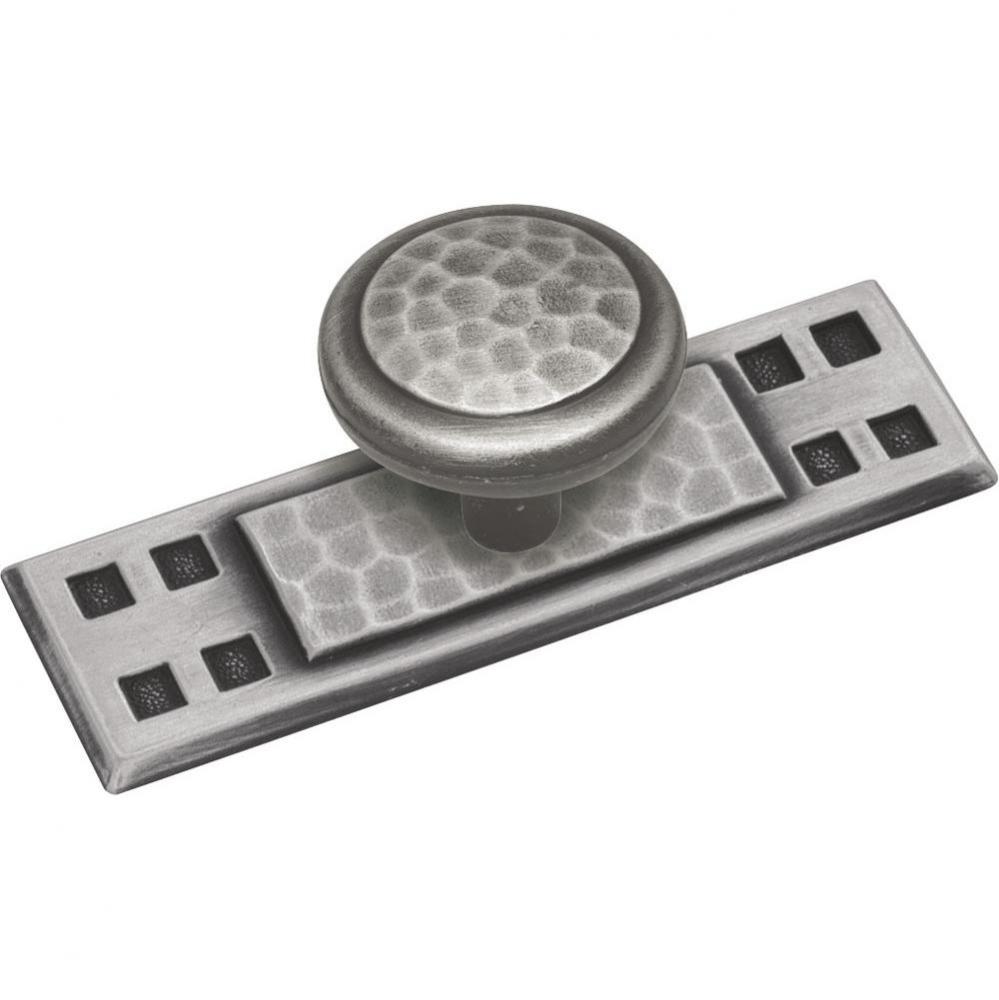 Arts & Crafts Collection Backplate 3-1/2'' X 1'' Antique Pewter Finish