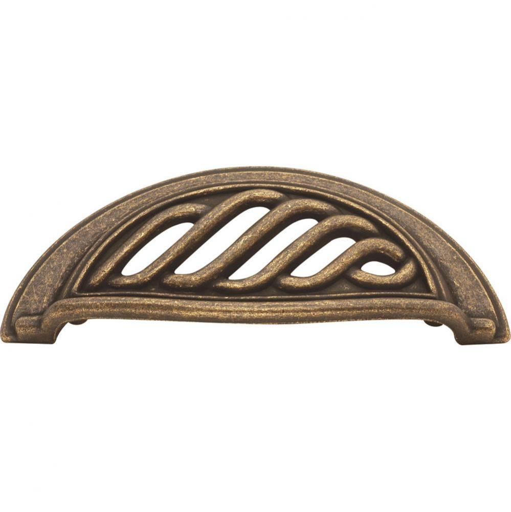 3 In. Charleston Blacksmith Windover Antique Cup Cabinet Pull