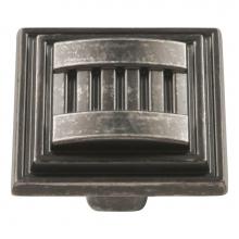 Hickory Hardware HH74670-BNV - Sydney Collection Knob 1-5/16'' Diameter Black Nickel Vibed Finish