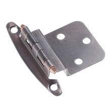 Hickory Hardware P140-VB - Hinge 3/8 Inch Inset Surface Face Frame Free Swinging (2 Pack)