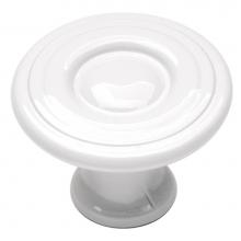 Hickory Hardware P14402-W - Conquest Collection Knob 1-3/16'' Diameter White Finish