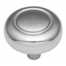 Hickory Hardware P209-SC - 1-1/4 In. Eclipse Satin Silver Cloud Cabinet Knob