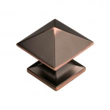 Hickory Hardware P3014-OBH - Knob 1 Inch Square