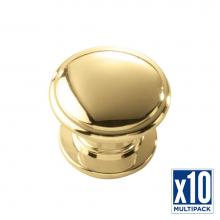 Hickory Hardware P3053-PB-10B - Knob 1-1/4 Inch Diameter (10 Pack)