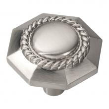 Hickory Hardware P3453-SN - Ravel Collection Knob 1-3/16'' X 1-3/16'' Satin Nickel Finish