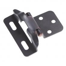 Hickory Hardware P60010F-VB - Hinge Semi-Concealed 1/4 Inch Overlay Face Frame Part Wrap Self-Close (2 Pack)