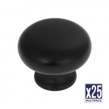 Hickory Hardware P770-MB-25B - Knob 1-1/8 Inch Diameter (25 Pack)