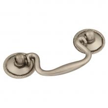 Hickory Hardware P8048-ST - Rosette Backplate Pull 2-1/2 Inch Center to Center