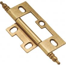 Hickory Hardware P8293-LP - Self Mortise Collection Hinge SurFace Face Mounted Lancaster Hand Polished Finish (2 Pack)