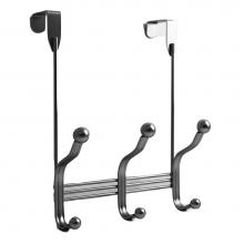 Hickory Hardware S077541-FN9 - 6 Prong Over the Door Hook Rail 10-7/8 Inch Long