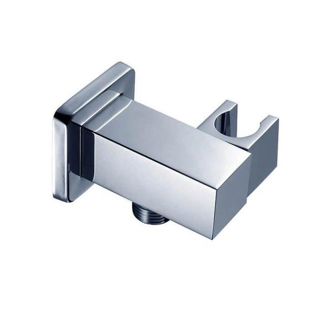 Square Waterway Elbow with Adjustable Handshower Holder