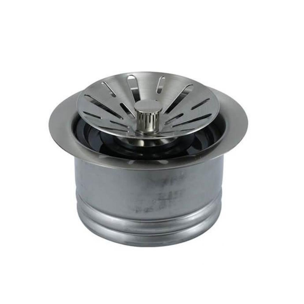 Contemporary - Complete Stopper and Strainer Unit Waste Disposer Trim - Extended Flange