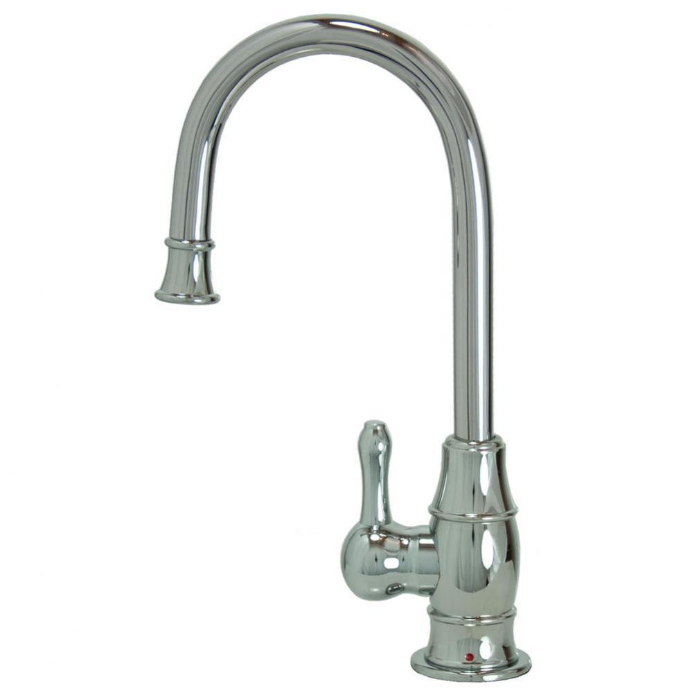 Hot Water Faucet with Traditional Curved Body & Curved Handle