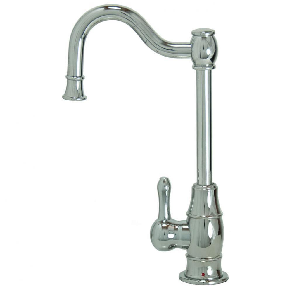 Hot Water Faucet with Traditional Double Curved Body & Curved Handle