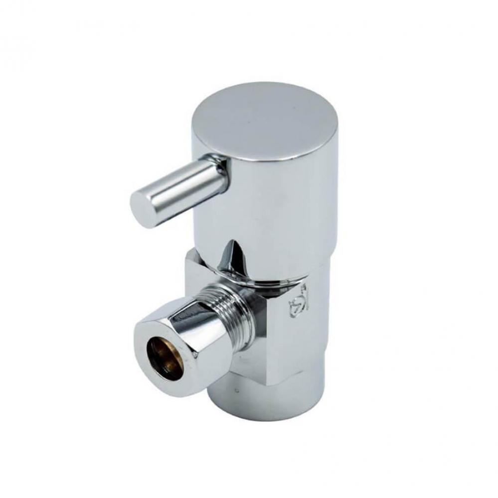 Contemporary Lever Handle with 1/4 Turn Ceramic Disc Cartridge Valve - Lead Free - Angle (1/2 Inch