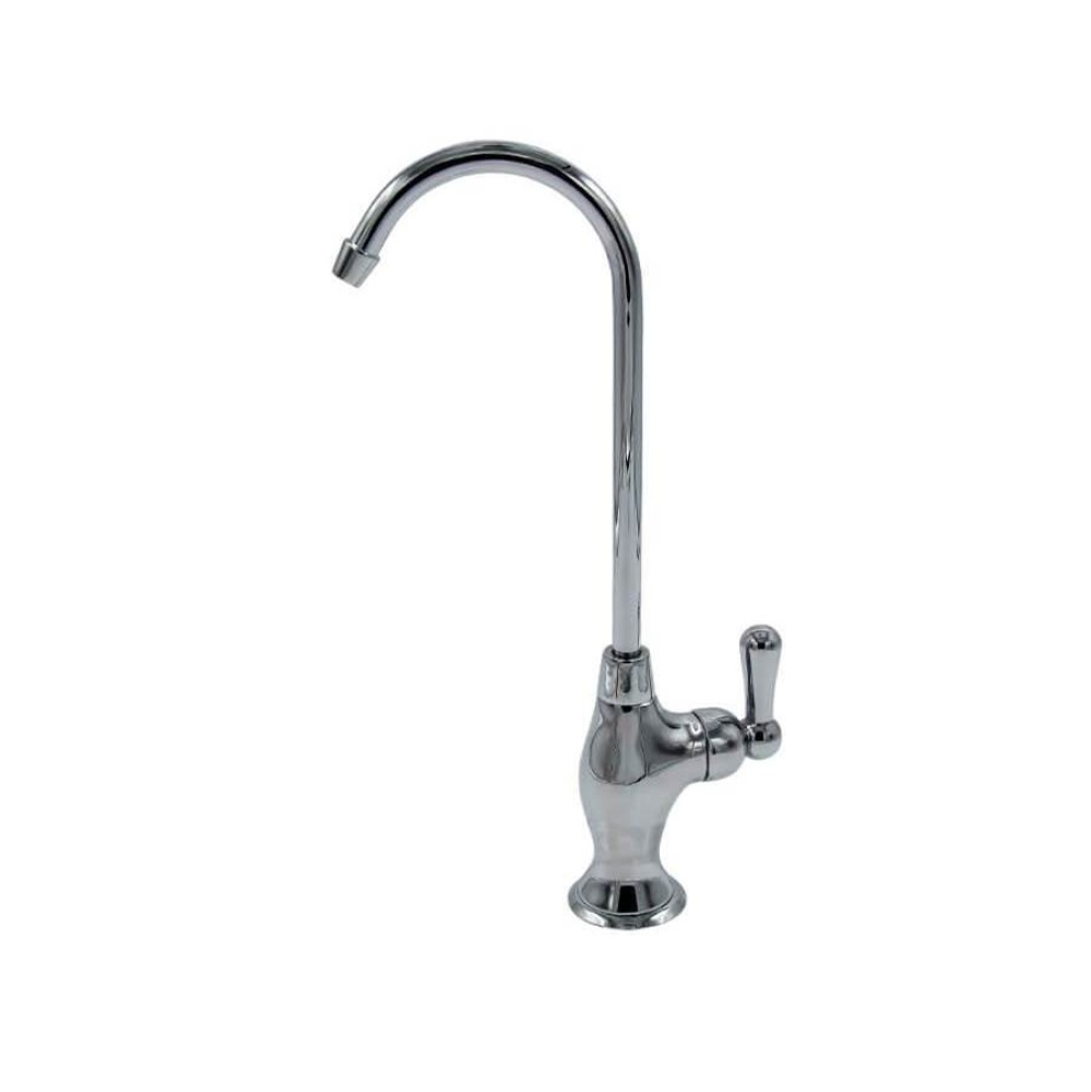 Point-of-Use Drinking Faucet with Teardrop Base and Side Handle