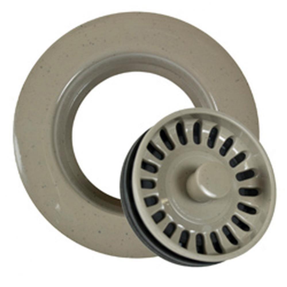 Decorative Plastic Garbage Disposer Flange with Stopper for Granite Sinks