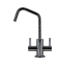 Mountain Plumbing MT1821-NL/CPB - Hot & Cold Water Faucet with Contemporary Round Body & Handles (120° Spout)