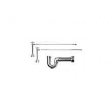 Mountain Plumbing MT629MASS-NL/CPB - Lavatory Supply Kit - Brass Cross Handle with 1/4 Turn Ball Valve (MT629-NL) - Angle Sweat, Massac