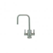 Mountain Plumbing MT1831-NL/CPB - Hot & Cold Water Faucet with Contemporary Round Body & Handles (90° Spout)