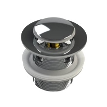 Mountain Plumbing BDWOF-ST-O/PW - EZ-Click Bath Tub Drain with Overflow (drain tube not included)