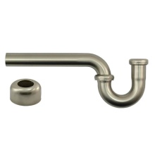 Mountain Plumbing MT3130/BRS - 1-1/2 Inch P-Trap - Traditional Style with High Box Flange