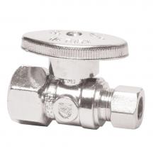 Mountain Plumbing MT410-NL/ULB - Brass Oval Handle with 1/4 Turn Ball Valve - Lead Free - Straight (1/2'' Compression)