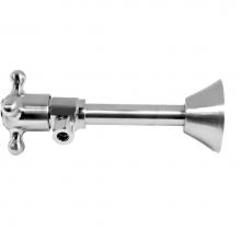 Mountain Plumbing MT416X-NL/CPB - Brass Cross Handle with 1/4 Turn Ceramic Disc Cartridge Valve - Lead Free - Angle Sweat