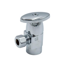 Mountain Plumbing MT6001-NL/BN - Brass Oval Handle with 1/4 Turn Ceramic Disc Cartridge Valve - Lead Free - Angle (1/2 Inch Female