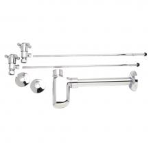 Mountain Plumbing MT8000-NL/ULB - Lavatory Supply Kit - Brass Cross Handle with 1/4 Turn Ceramic Disc Cartridge Valve (MT4003X-NL) -