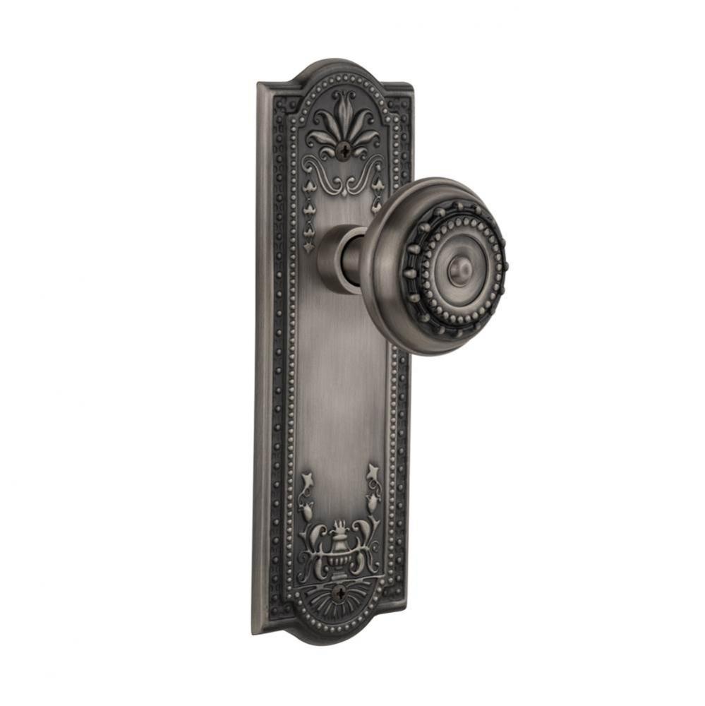 Nostalgic Warehouse Meadows Plate Single Dummy Meadows Door Knob in Antique Pewter