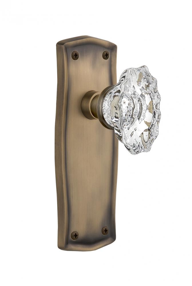 Nostalgic Warehouse Prairie Plate Single Dummy Chateau Door Knob in Antique Brass